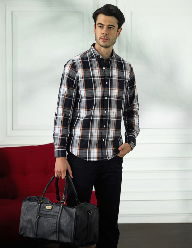 Mochachino Cotton Check Shirt